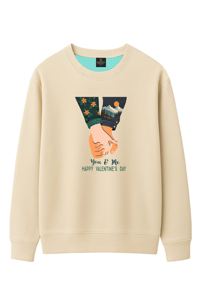 You & Me – Happy Valentine’s Day Regular Fit Sweatshirt