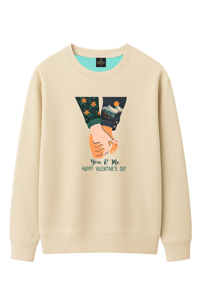 You & Me – Happy Valentine’s Day Regular Fit Sweatshirt