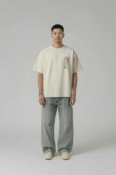 Minimal Tasarım Oversize Tişört