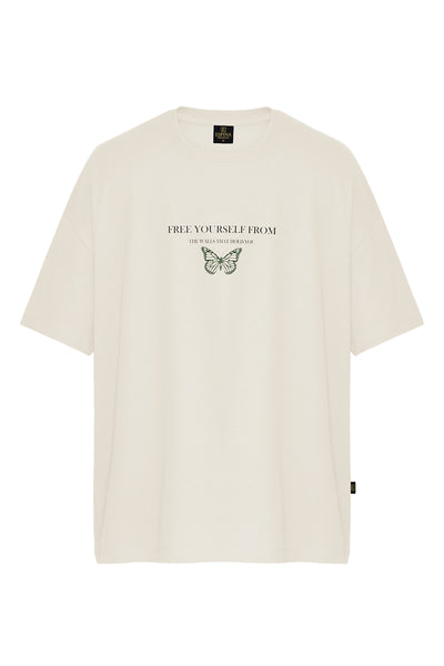 Back-Front Design Oversize T-Shirt 