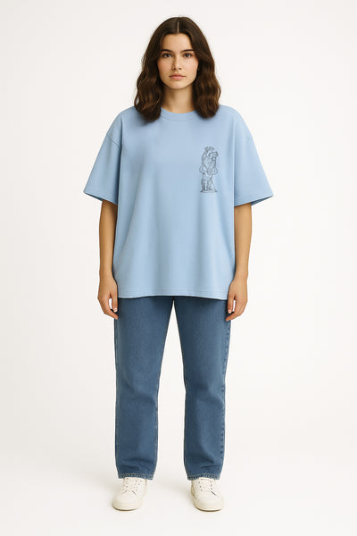 Minimal Tasarım Oversize Tişört