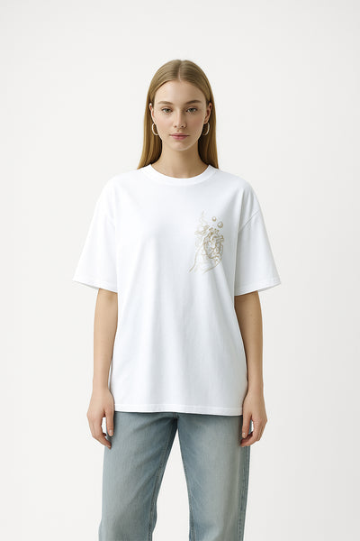 Minimal Tasarım Oversize Tişört