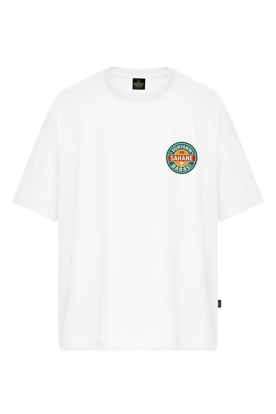 Oversize Baskılı Kısa Kollu Tişört