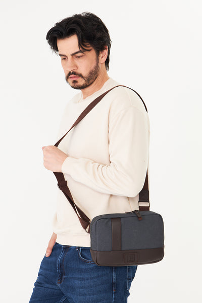 Unisex Hasır Dokulu Çapraz Omuz Çantası