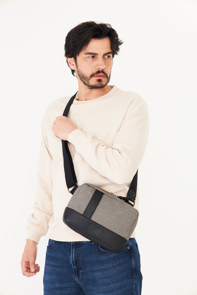 Unisex Hasır Dokulu Çapraz Omuz Çantası