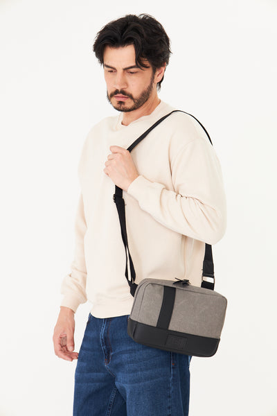 Unisex Hasır Dokulu Çapraz Omuz Çantası