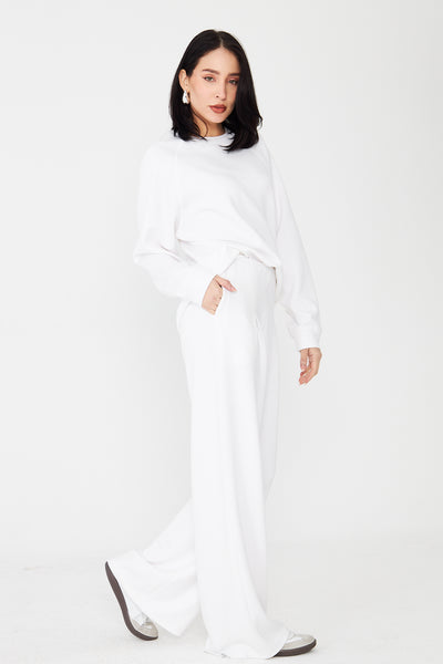 Kadın Reglan Tişört & Wide Leg Pantolon Takımı