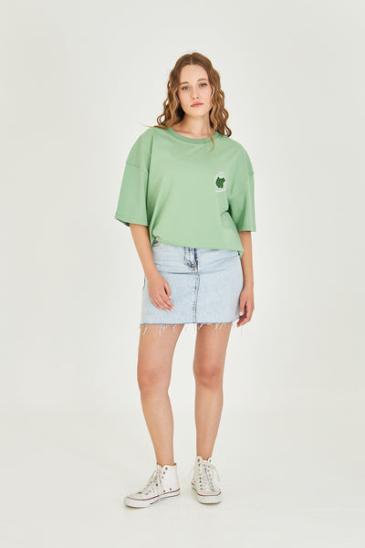Sırt-Ön Tasarım Oversize Tişört
