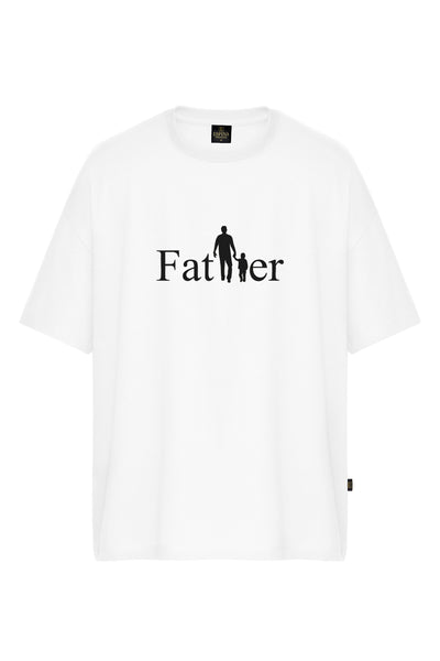 Oversize T-shirt with "Dad" Print 