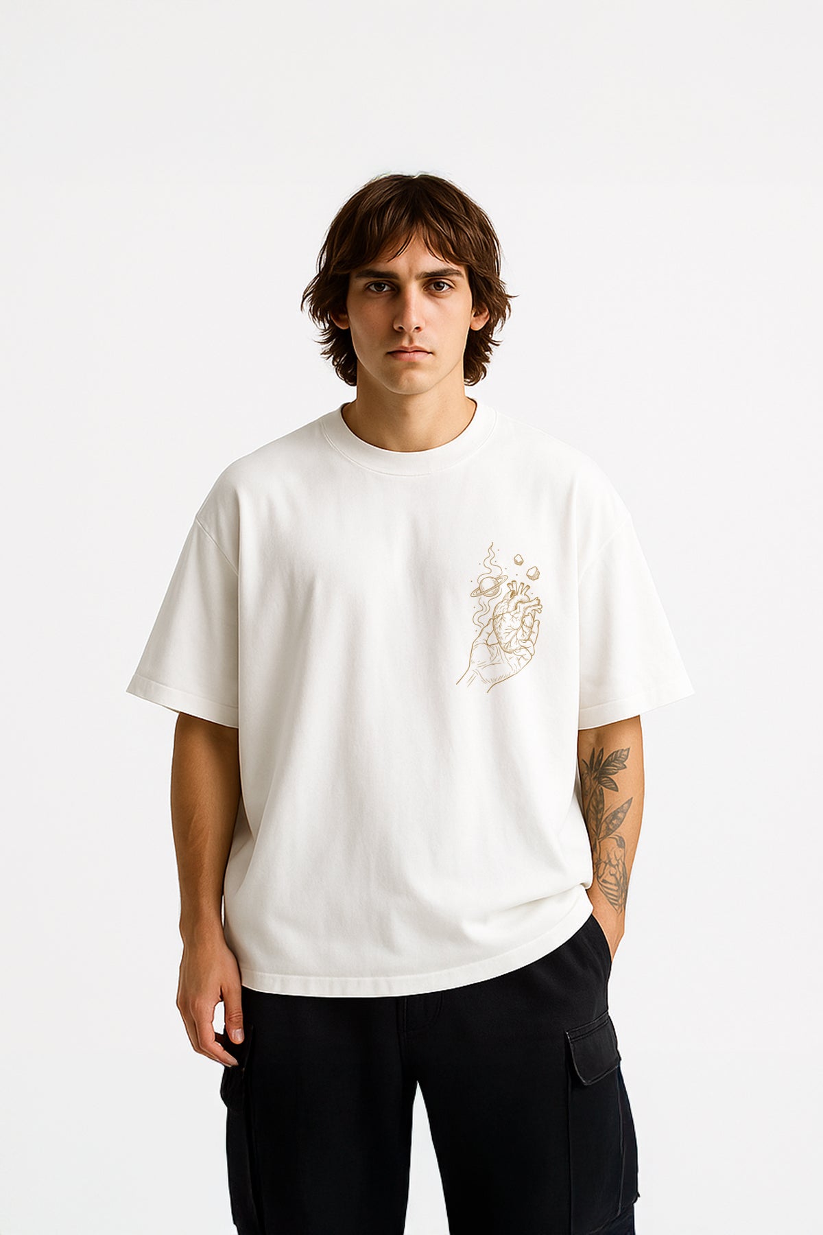 Minimal Tasarım Oversize Tişört
