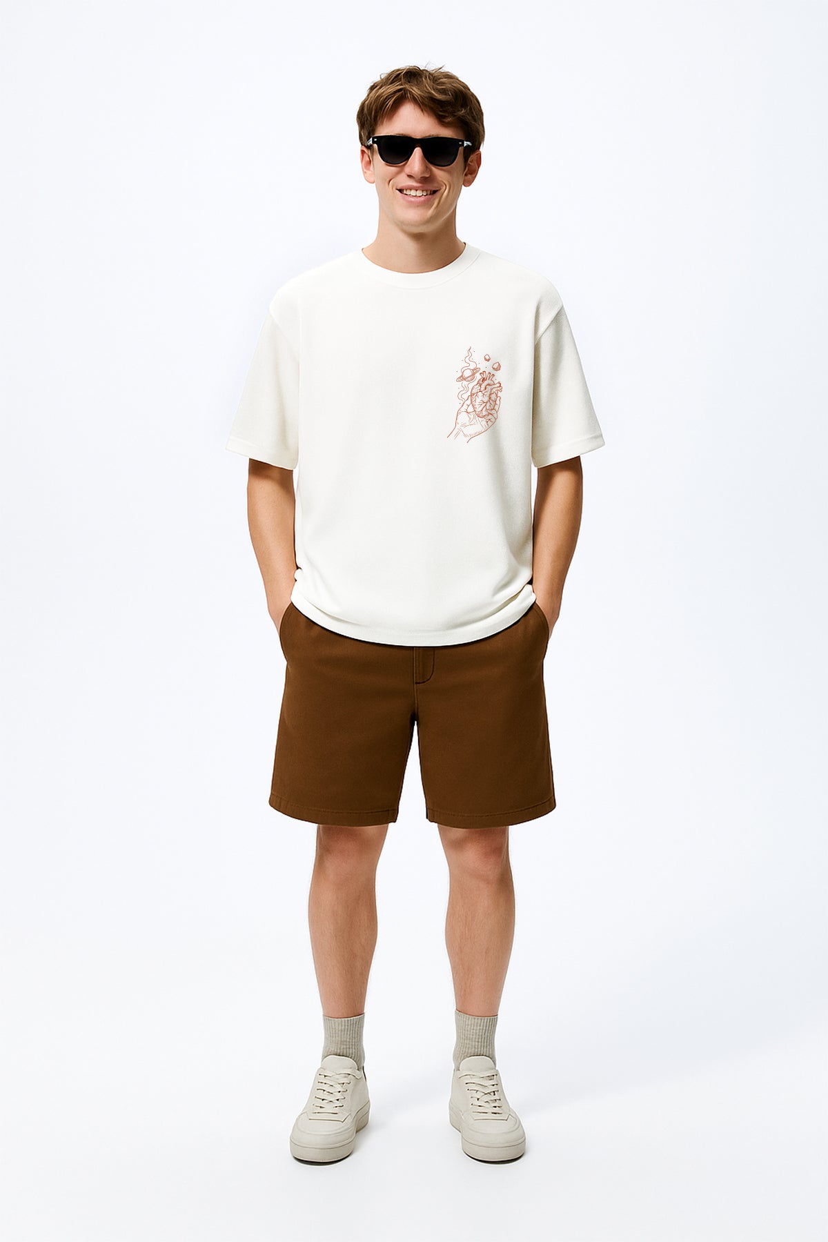 Minimal Tasarım Oversize Tişört
