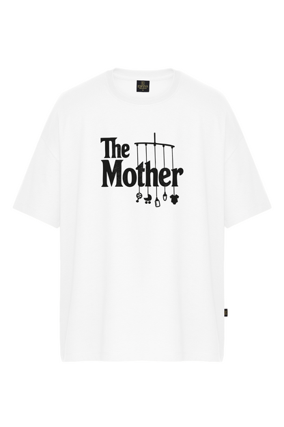 Oversize The Mother Baskılı Tişört