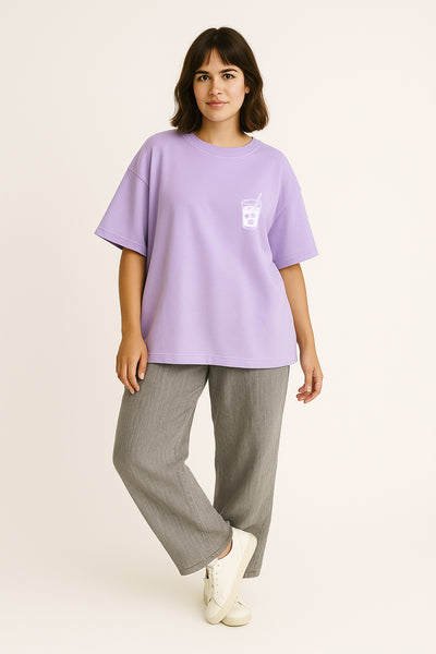 Minimal Tasarım Oversize Tişört