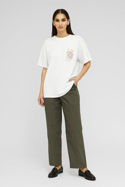 Minimal Tasarım Oversize Tişört