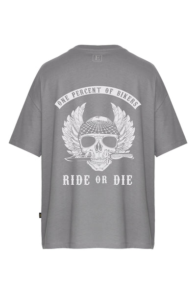 Oversize Baskılı Kısa Kollu Tişört