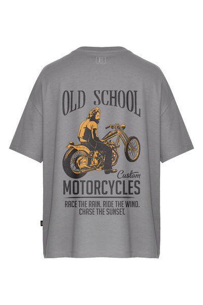 Oversize Baskılı Kısa Kollu Tişört