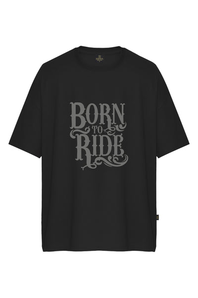 Oversize Baskılı Kısa Kollu Tişört